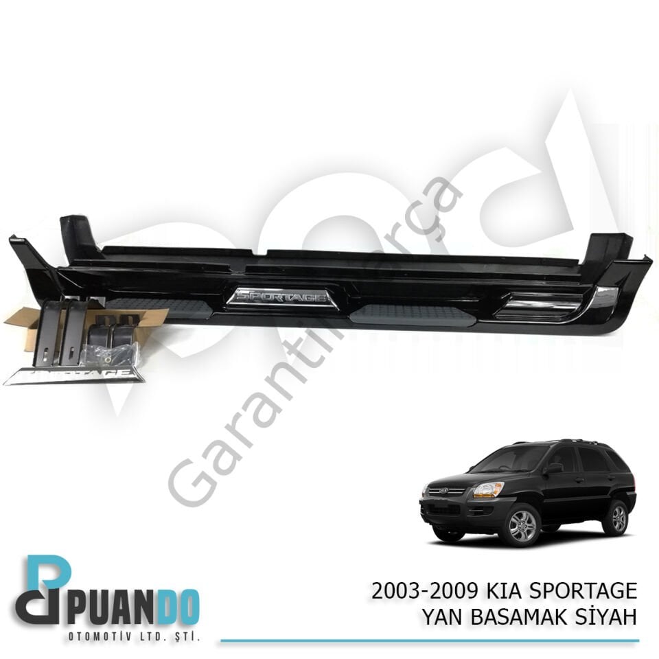 2003-2009 KIA SPORTAGE YAN BASAMAK SİYAH