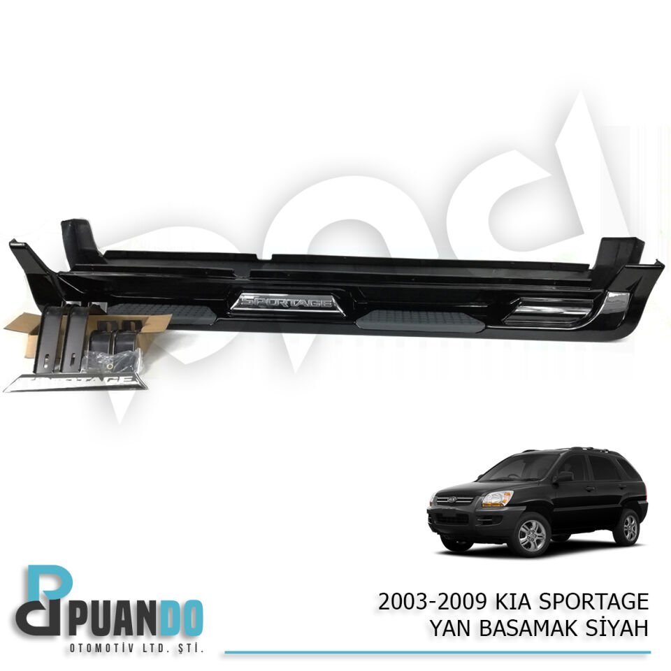 2003-2009 KIA SPORTAGE YAN BASAMAK SİYAH