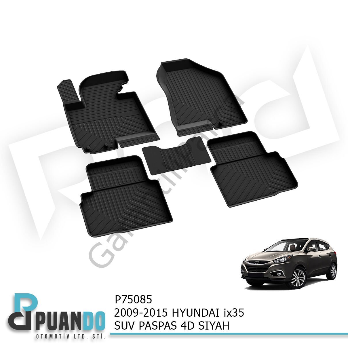 2009-2015 HYUNDAI ix35 SUV PASPAS 4D SIYAH