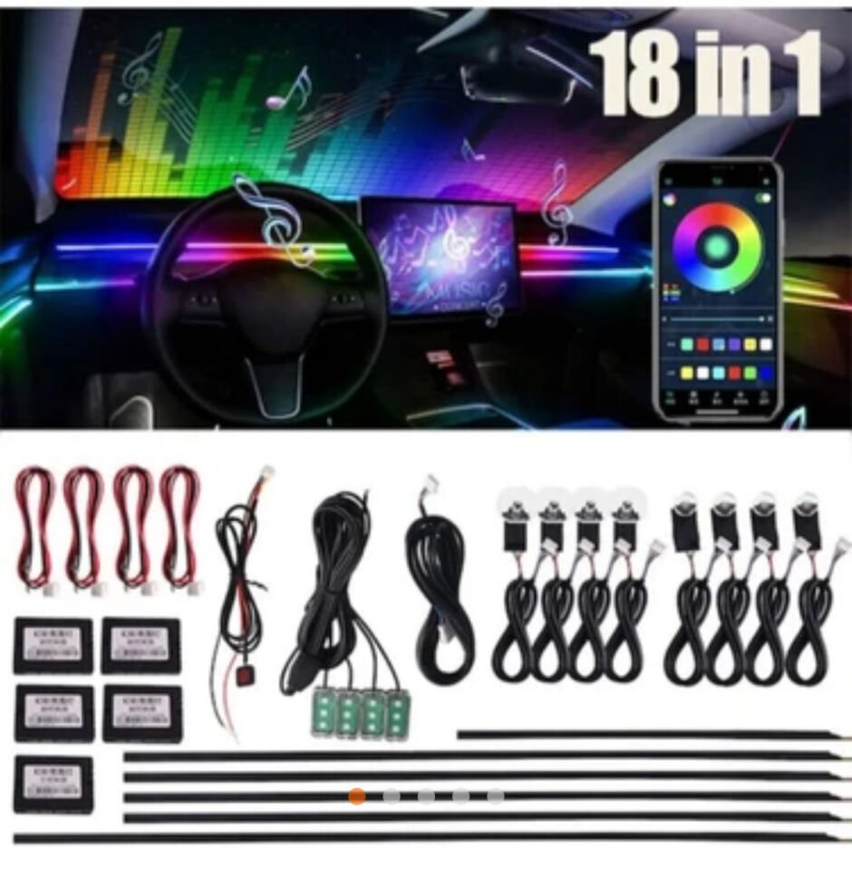 AMBİYANS AYDINLATMA LEDİ 5 Lİ KUMANDALI