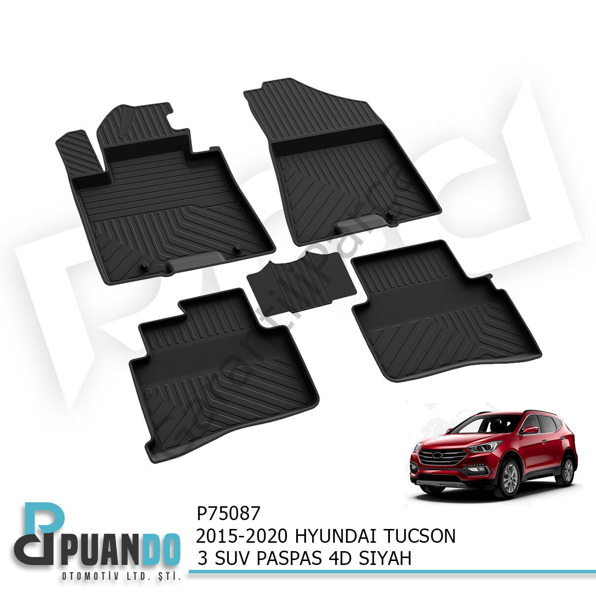 2015-2020 HYUNDAI TUCSON 3 SUV PASPAS 4D SIYAH