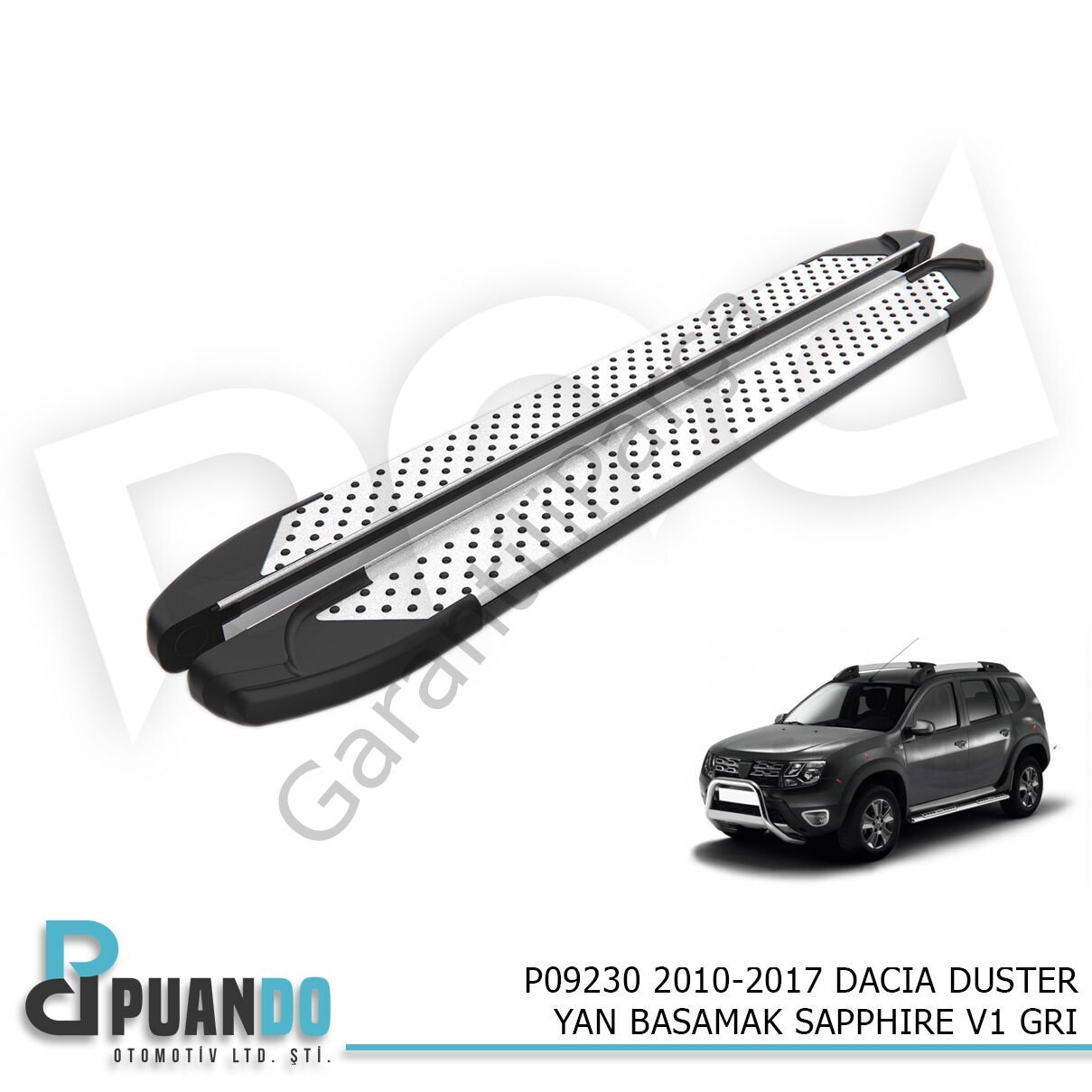 2010-2017 DACIA DUSTER YAN BASAMAK SAPPHIRE V1 GRI