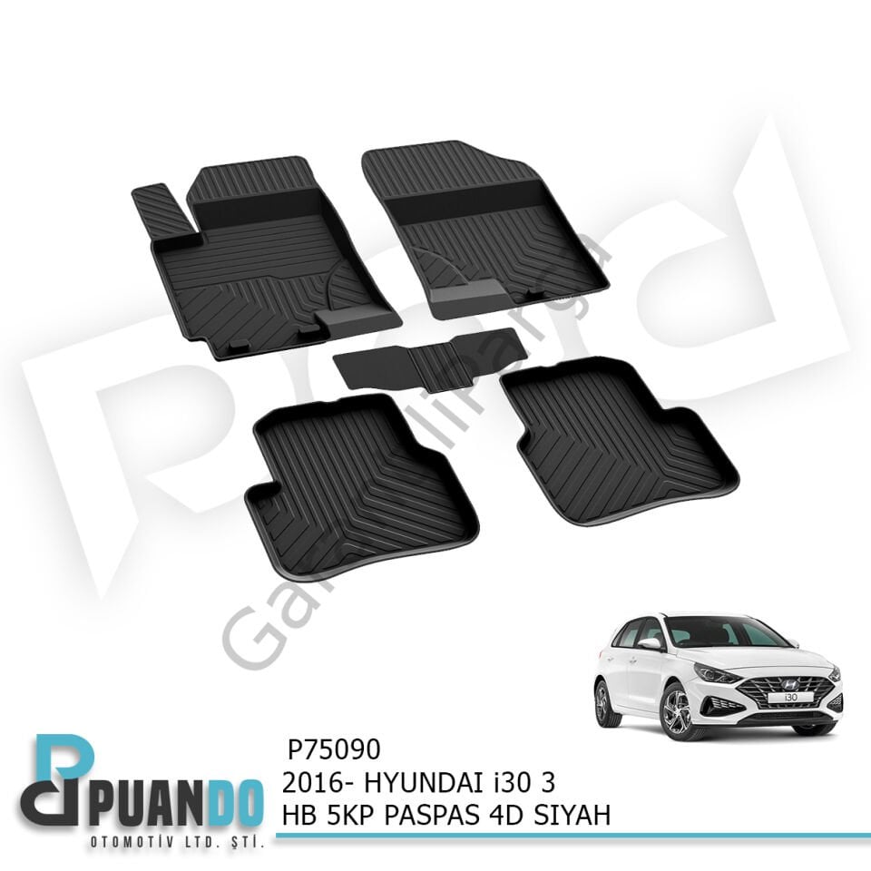 2016- HYUNDAI i30 3 HB 5KP PASPAS 4D SIYAH