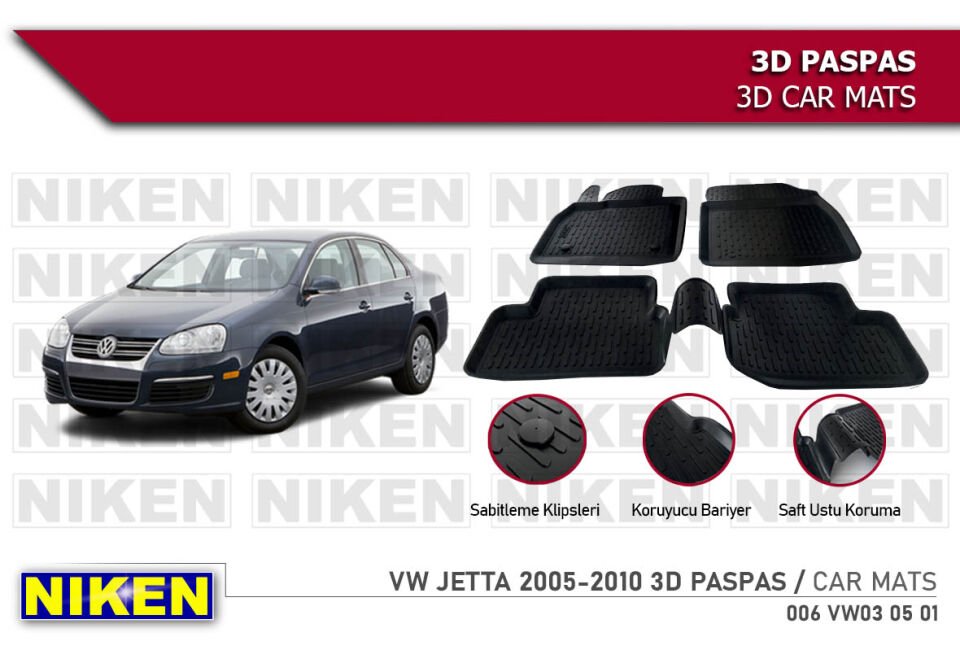VW JETTA 2005-2010 3D PASPAS