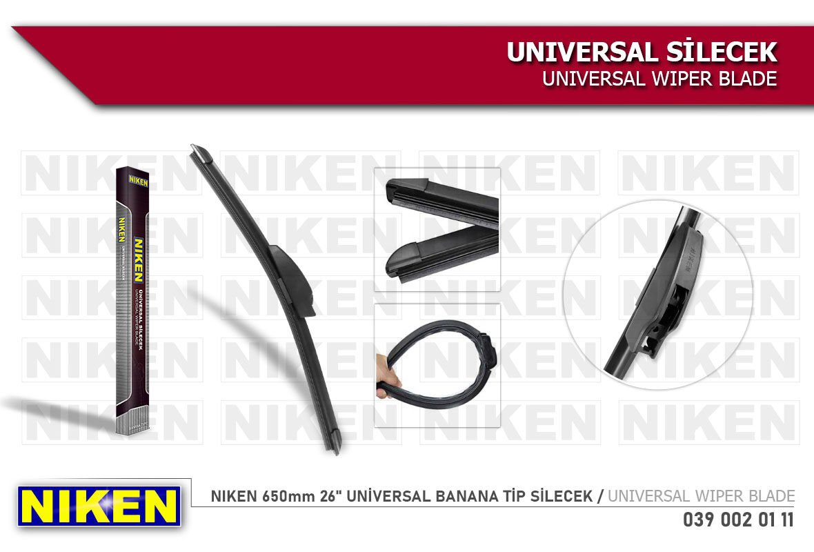 NIKEN 650mm UNİVERSAL BANANA TİP SİLECEK