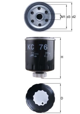 RENAULT LAGUNA I/TRAFIC I/MASTER/S40/V40 91- YAKIT FILTRESI 7701039703 MAHLE