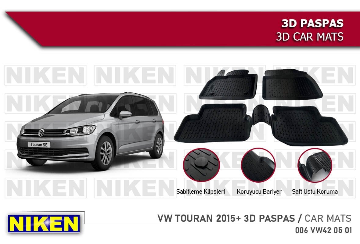 VW TOURAN 2015- 3D PASPAS