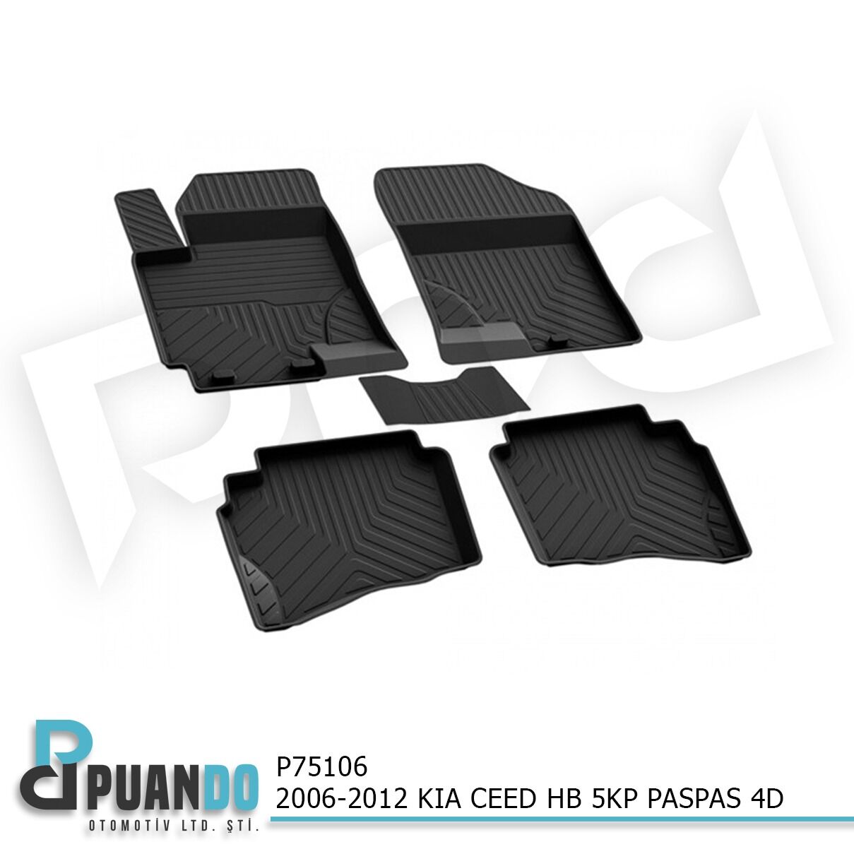 2006-2012 KIA CEED HB 5KP PASPAS 4D SIYAH