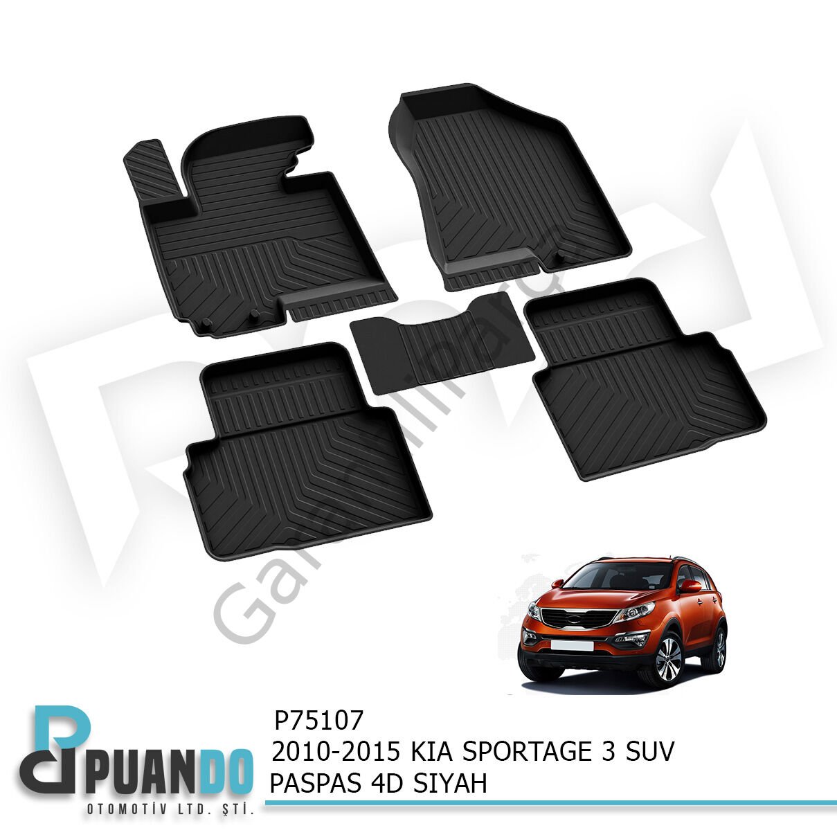 2010-2015 KIA SPORTAGE 3 SUV PASPAS 4D SIYAH