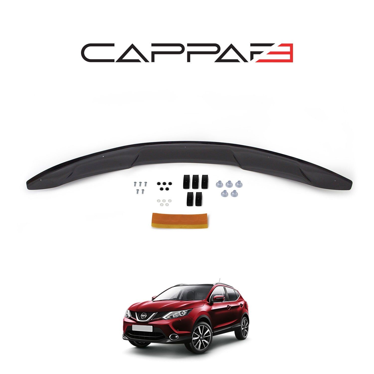 Nissan Qashqai 2014-2016 Yıl Aralığı Uyumlu Kaput Rüzgarlığı 4mm