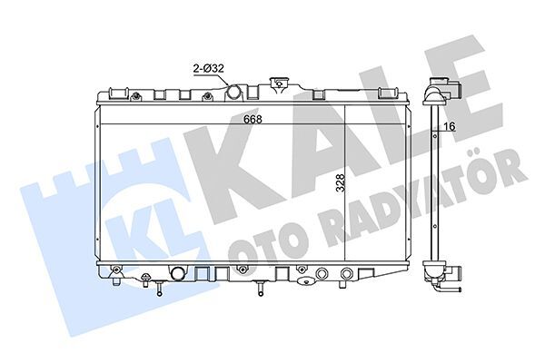 TOYOTA COROLLA (E9) 88-92 SU RADYATÖRÜ 16400-16200 KALE