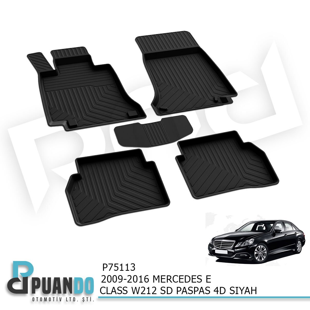 2009-2016 MERCEDES E CLASS W212 SD PASPAS 4D SIYAH