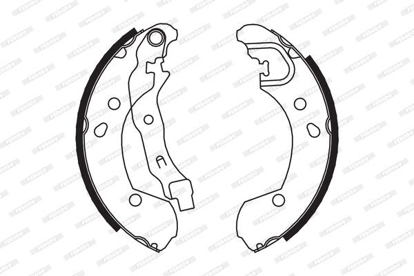 RENAULT CLIO-III-MODUS-NOTE 03- FREN BALATASI ARKA 7701208357 FERODO