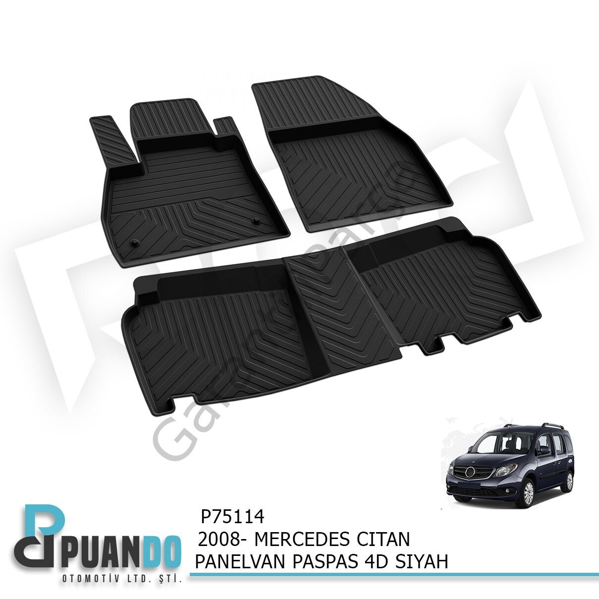 2008- MERCEDES CITAN PANELVAN PASPAS 4D SIYAH