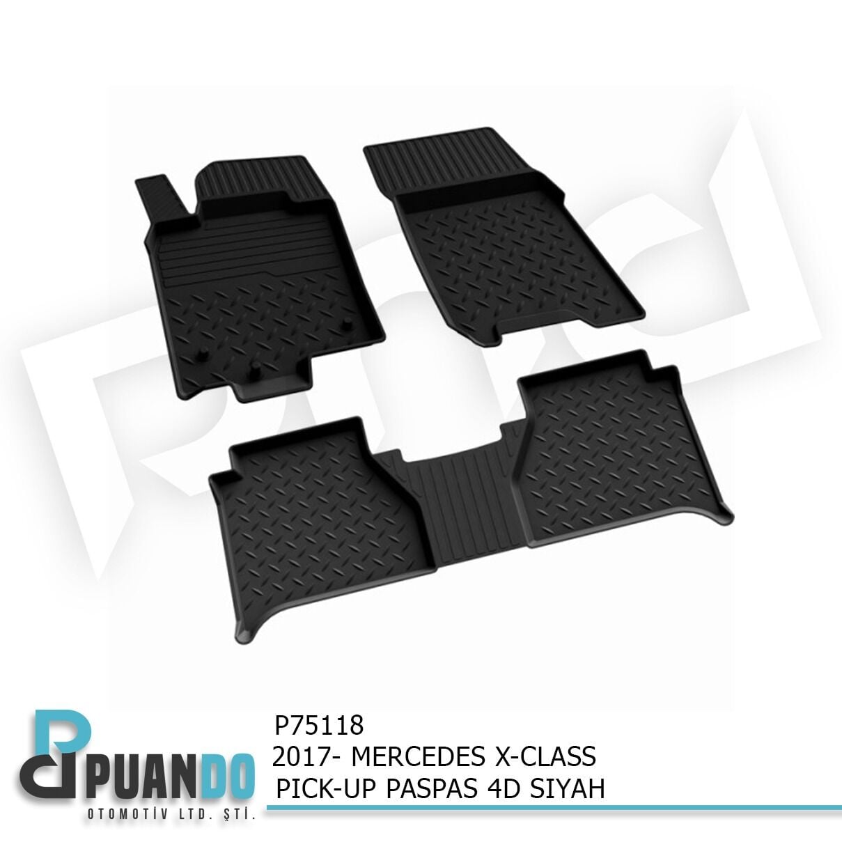 2017- MERCEDES X-CLASS PICK-UP PASPAS 4D SIYAH