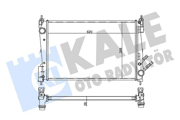 OPEL CORSA D 09- SU RADYATÖRÜ 1300297 KALE