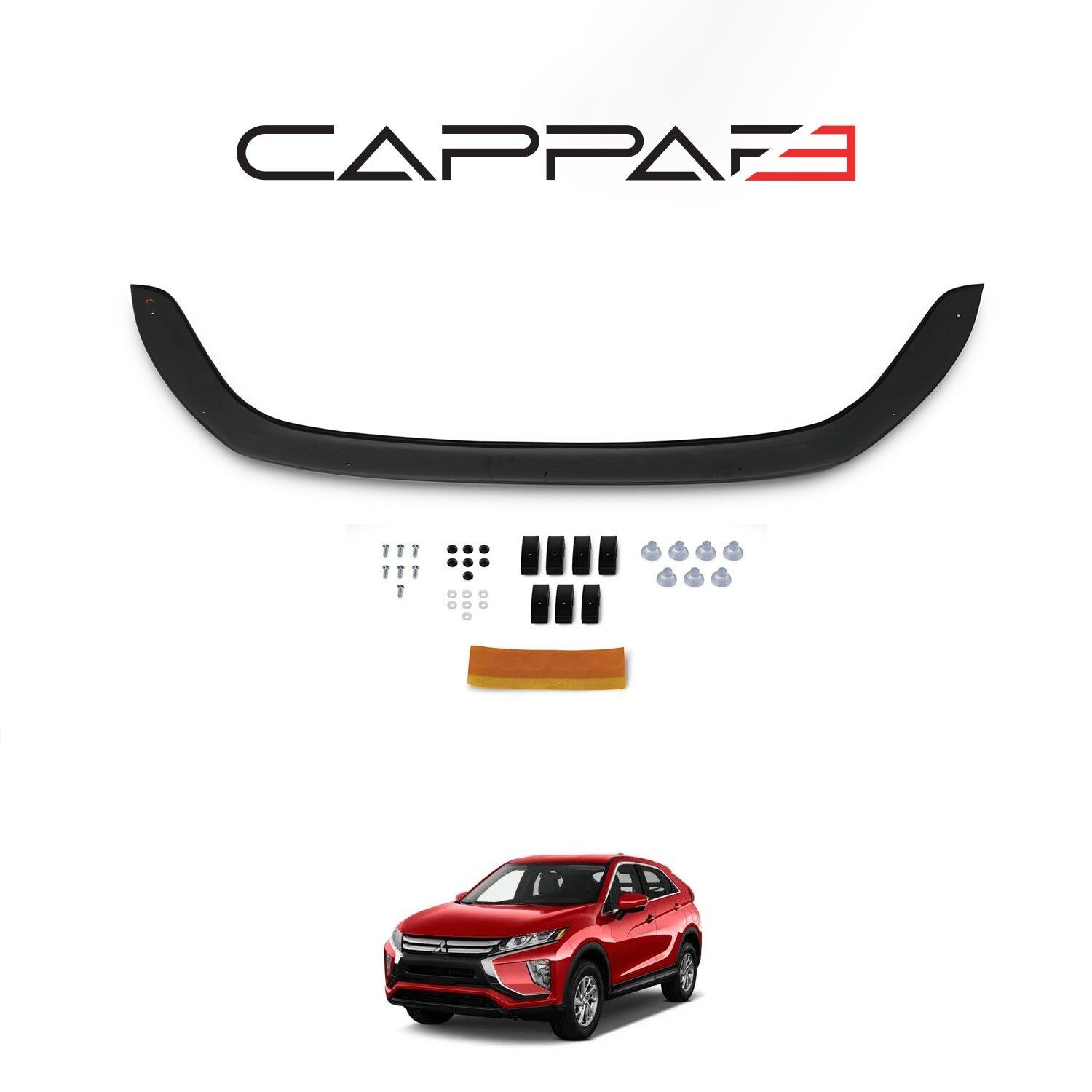 Mitsubishi Eclipse Cross 2018- Yılı ve Sonrası Uyumlu Kaput Rüzgarlığı 3mm