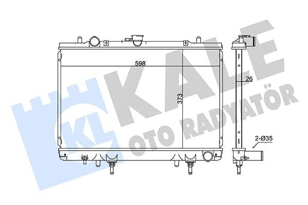 MITSUBISHI L200 (K64) 99-05 SU RADYATÖRÜ MR127853 KALE