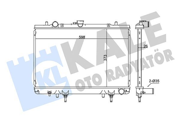 MITSUBISHI L200 (K64) 99-05 SU RADYATÖRÜ MR127853 KALE