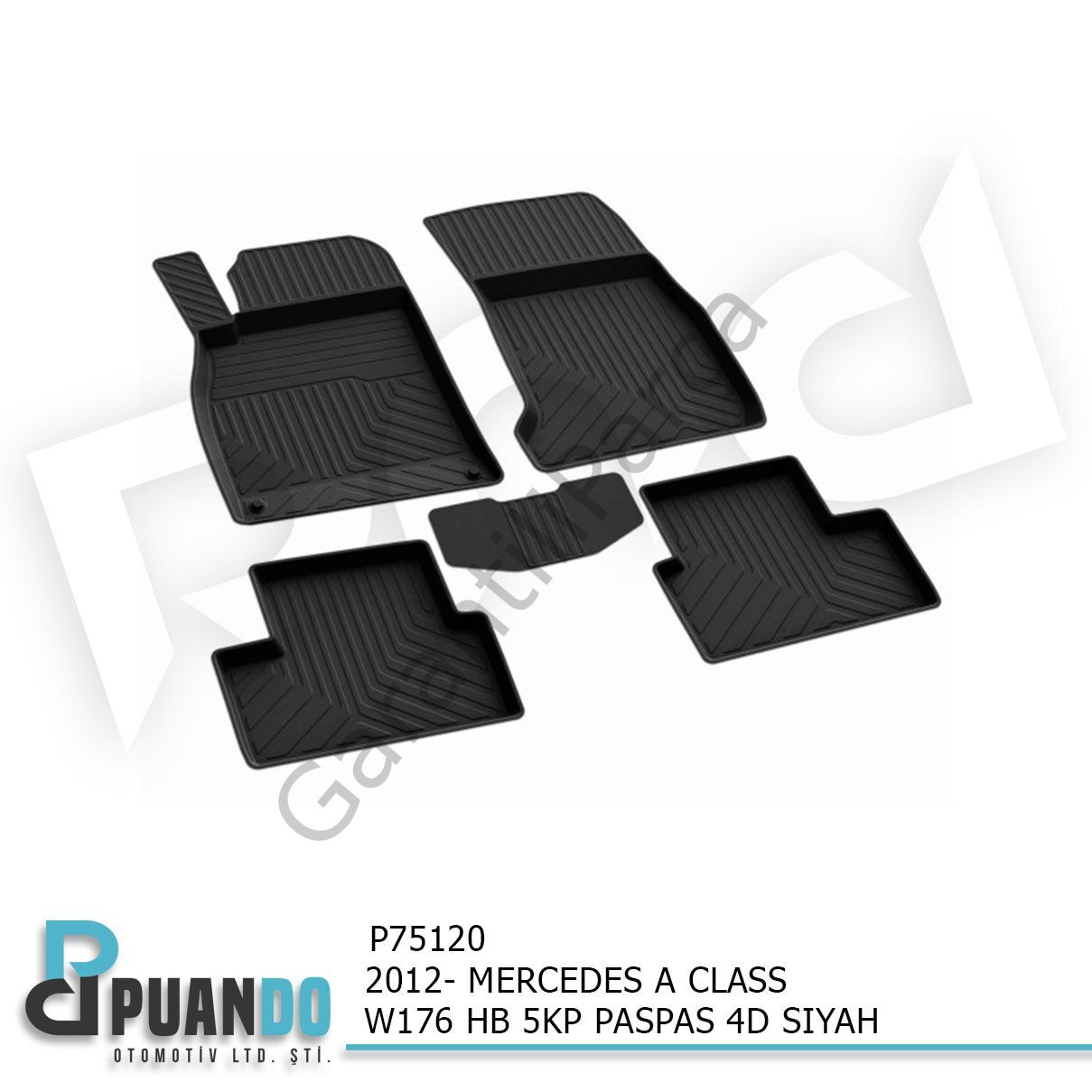 2012- MERCEDES A CLASS W176 HB 5KP PASPAS 4D SIYAH