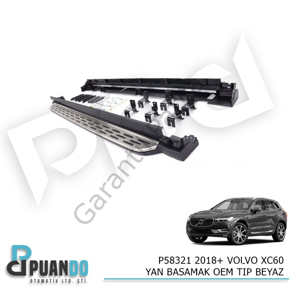 2018-2021 VOLVO XC60 YAN BASAMAK OEM TIP BEYAZ