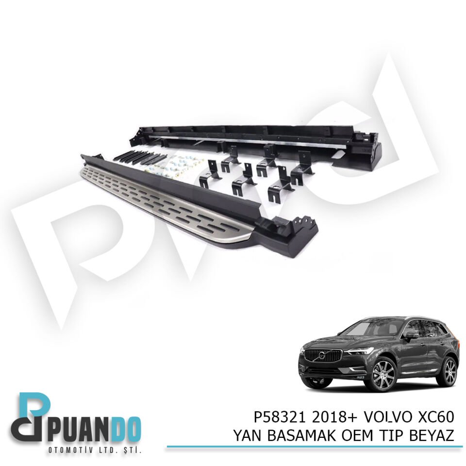 2018-2021 VOLVO XC60 YAN BASAMAK OEM TIP BEYAZ