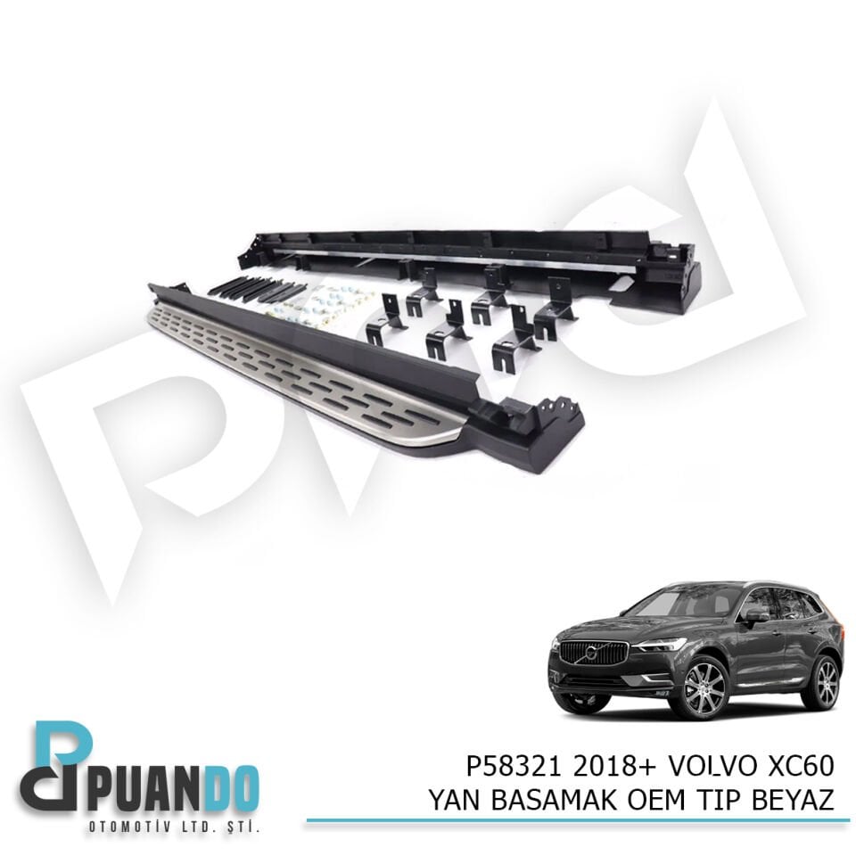 2018-2021 VOLVO XC60 YAN BASAMAK OEM TIP BEYAZ