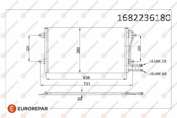 VOLKSWAGEN LT 96-06 KLIMA RADYATÖRÜ 2D0820413A EUROREPAR