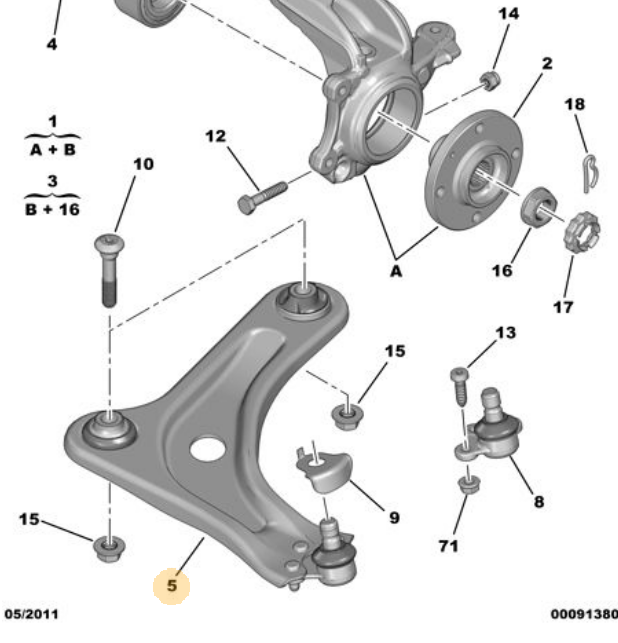 PEUGEOT 208 12- SALINCAK : R OE-PSA