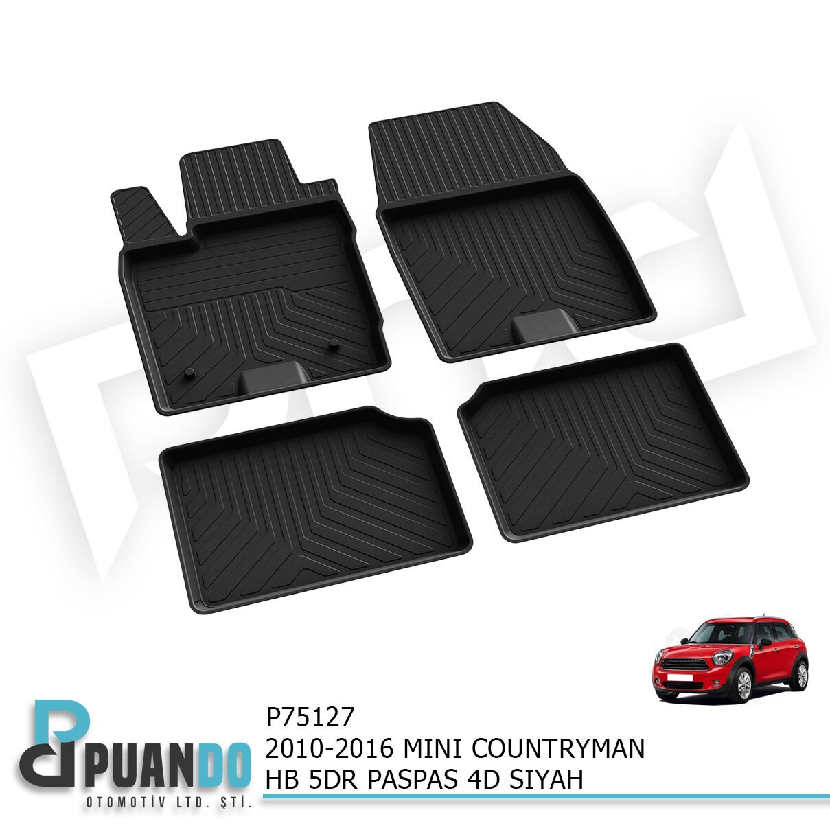 2010-2016 MINI COUNTRYMAN HB 5KP PASPAS 4D SIYAH