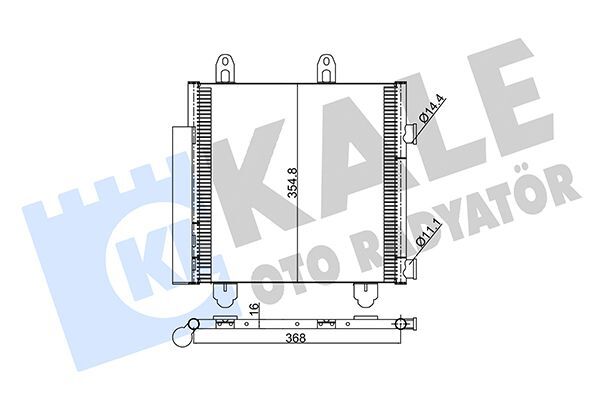 PSA C1 II 14- KLIMA RADYATÖRÜ B000995480 KALE