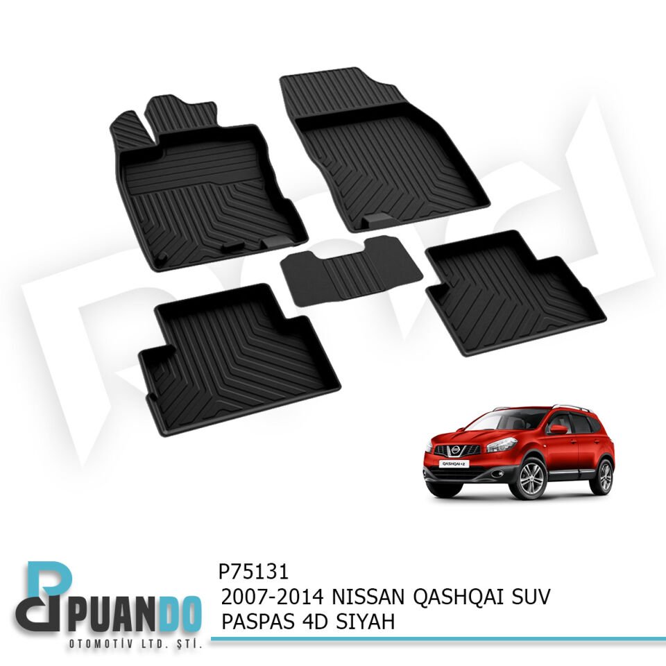 2007-2014 NISSAN QASHQAI SUV PASPAS 4D SIYAH