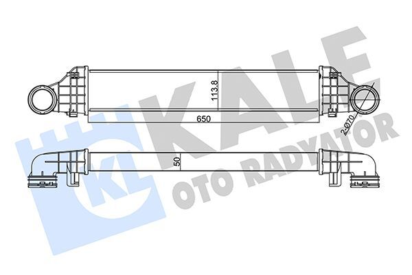 MERCEDES-BENZ 211 2002-2009 TURBO RADYATÖRÜ A2115001002 KALE