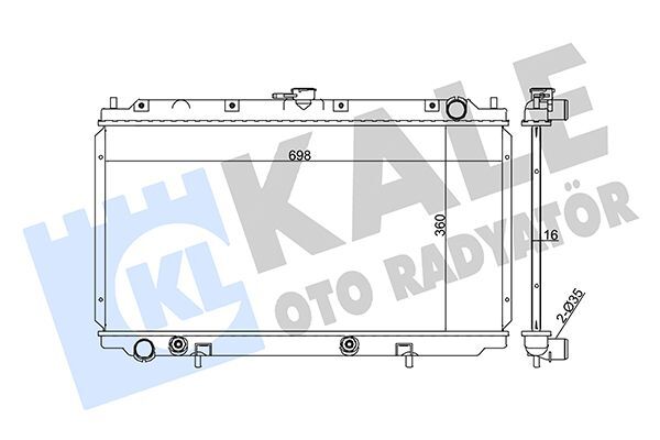 NISSAN PRIMERA (P11) 96-01 SU RADYATÖRÜ 21460-2F300 KALE