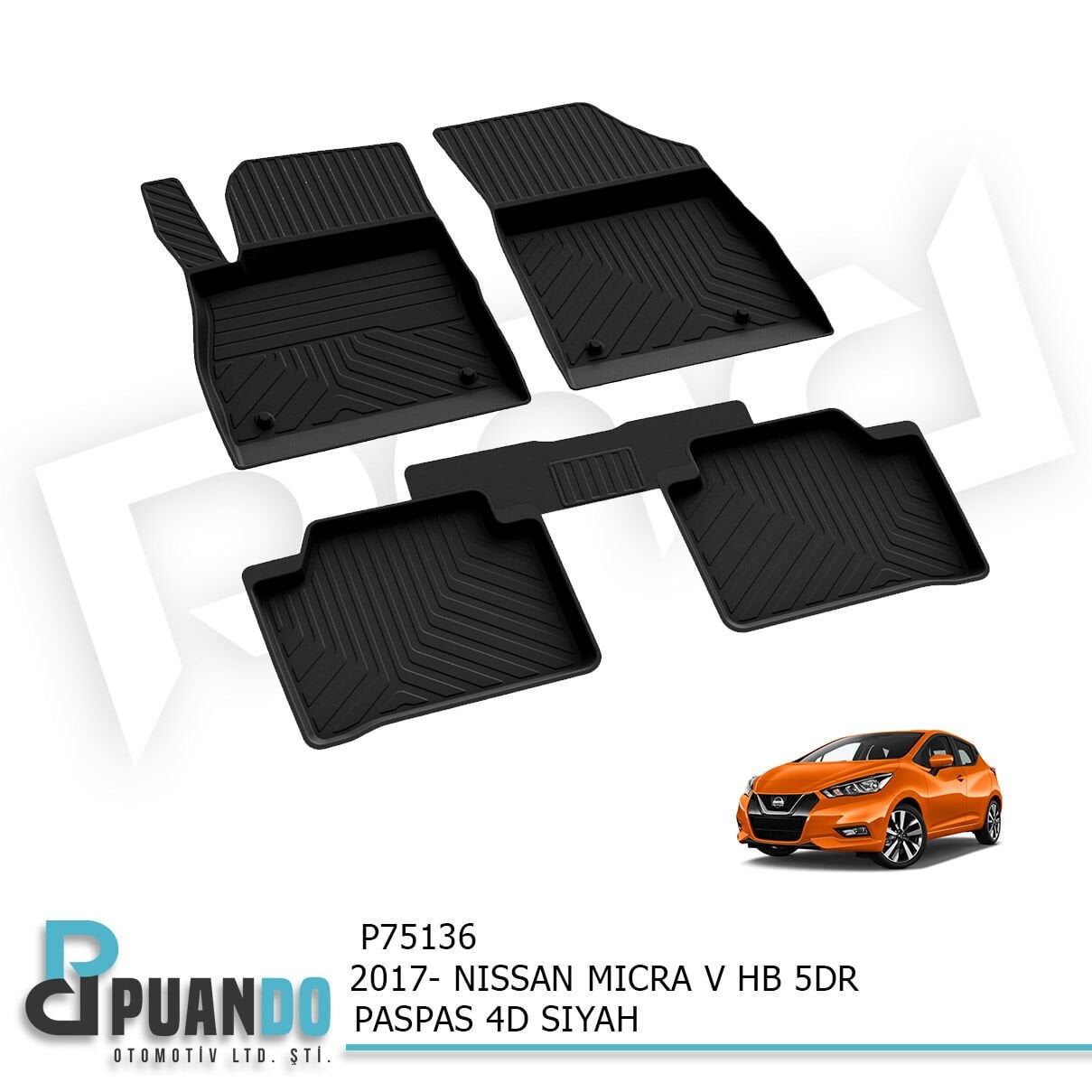 2017- NISSAN MICRA V HB 5KP PASPAS 4D SIYAH