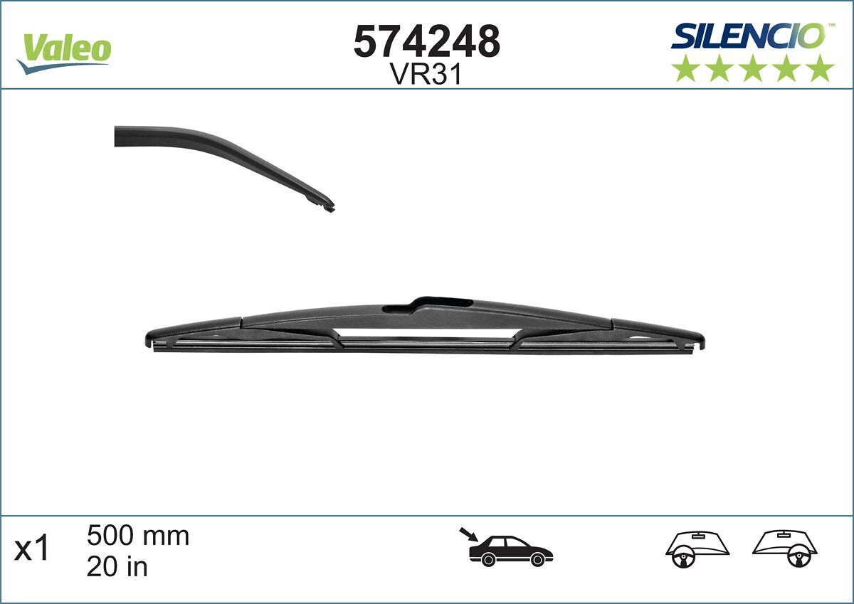 RENAULT LAGUNA II CITROEN C5 03- SILECEK SÜPÜRGESI ARKA 7701049002 VALEO