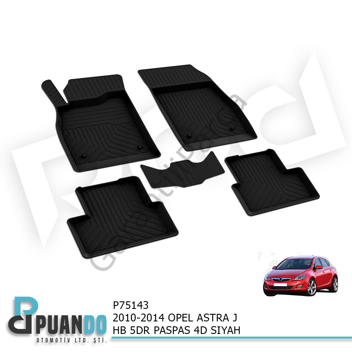 2010-2014 OPEL ASTRA J HB/SD 5KP PASPAS 4D SIYAH