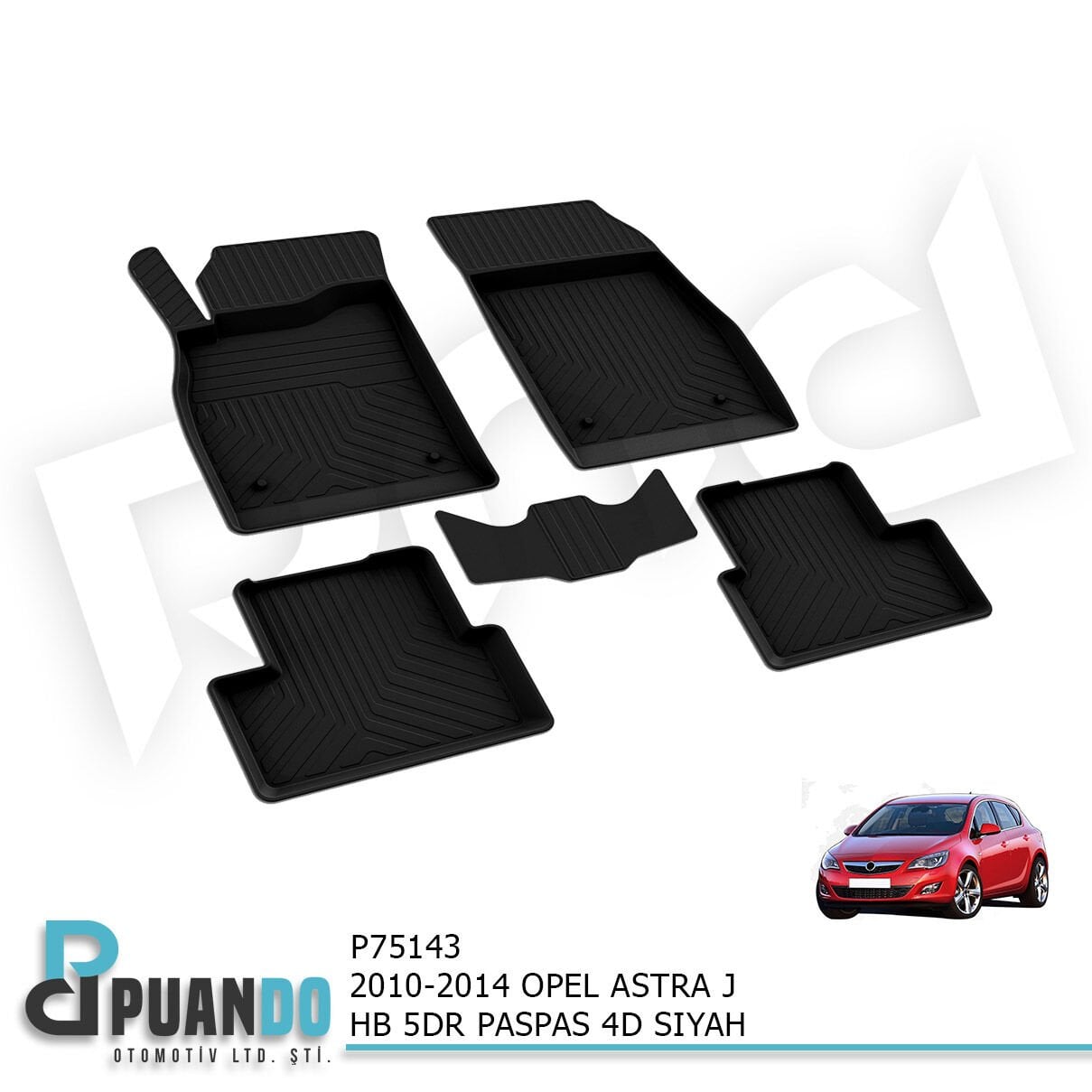 2010-2014 OPEL ASTRA J HB/SD 5KP PASPAS 4D SIYAH