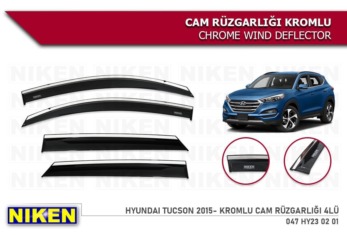 HYUNDAI I30 2013-2017 KROMLU CAM RÜZGARLIĞI 4LÜ