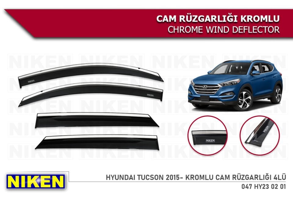 HYUNDAI I30 2013-2017 KROMLU CAM RÜZGARLIĞI 4LÜ