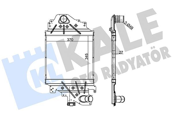 RENAULT CLIO II 01- TURBO RADYATÖRÜ 8200685747 KALE