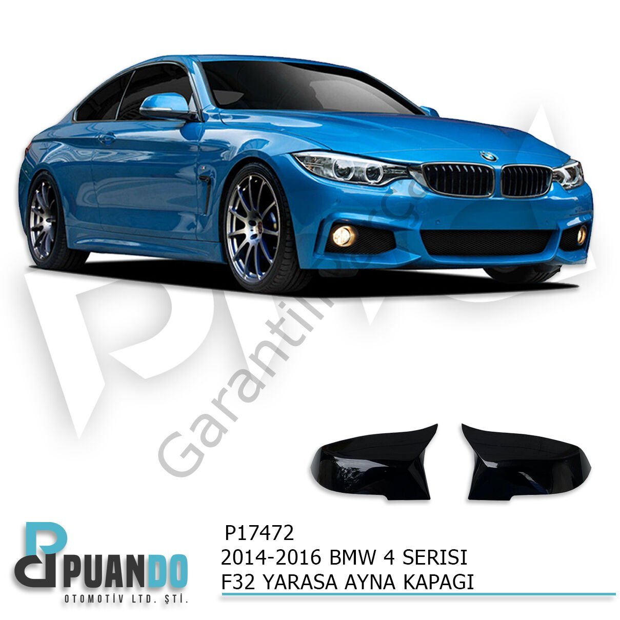 2014-2020 BMW F32 BATMAN YARASA AYNA KAPAGI P.BLAC