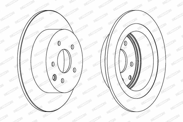 NISSAN QASHQAI (J10) : JUKE (F15) 10- 07-13 FREN DISKI ARKA 43206-JD00A FERODO 2'li Paket