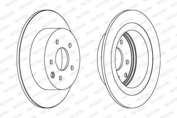 NISSAN QASHQAI (J10) : JUKE (F15) 10- 07-13 FREN DISKI ARKA 43206-JD00A FERODO 2'li Paket
