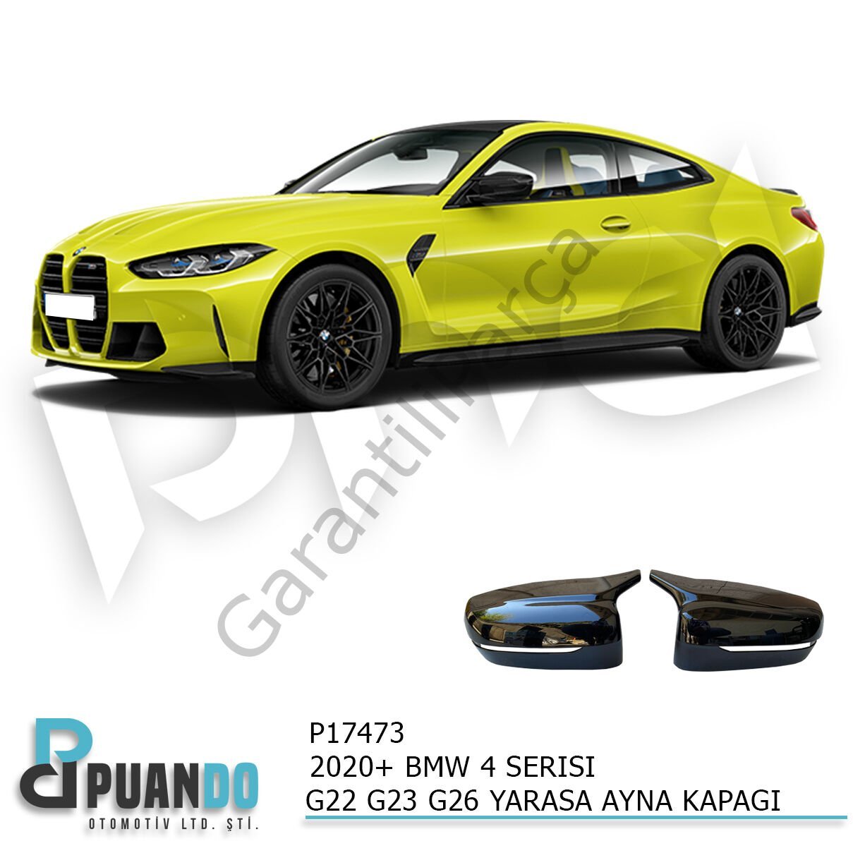 2020+ BMW G22 BATMAN YARASA AYNA KAPAGI P.BLACK
