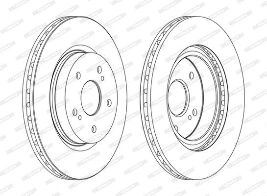 SUZUKI GRAND VITARA (JT, TD) 06-15 FREN DISKI ÖN 55211-65J00 FERODO 2'li Paket
