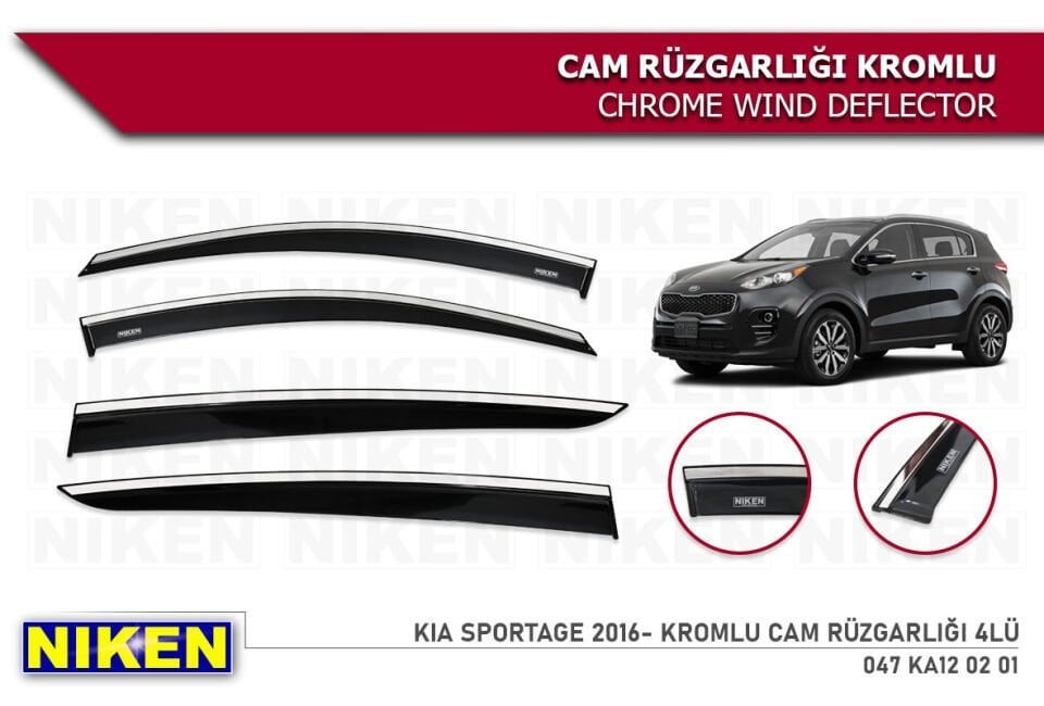 NISSAN QASHQAI 2007-2013 KROMLU CAM RÜZGARLIĞI 4LÜ