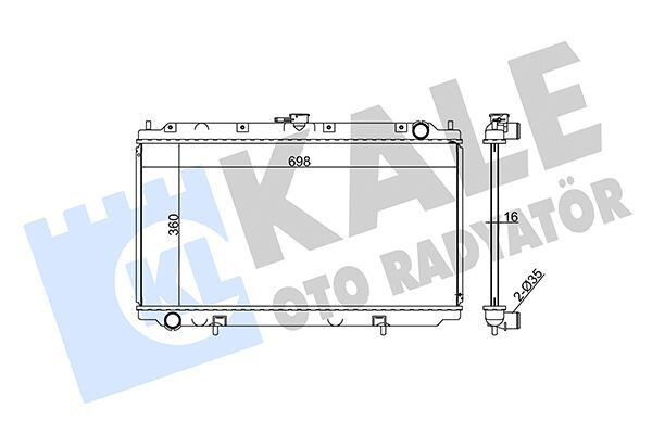 NISSAN PRIMERA (P11) 96-01 SU RADYATÖRÜ 21410-2F000 KALE