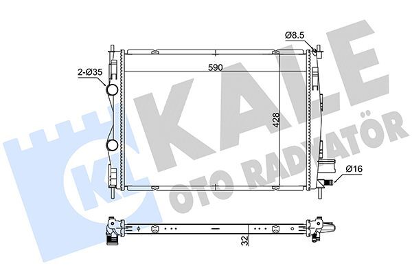 NISSAN QASHQAI 07-13 SU RADYATÖRÜ 21400-JD50A KALE