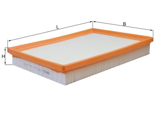 OPEL CORSA C MERIVA A 01- HAVA FILTRESI 93193036 9196120 835626 MAHLE